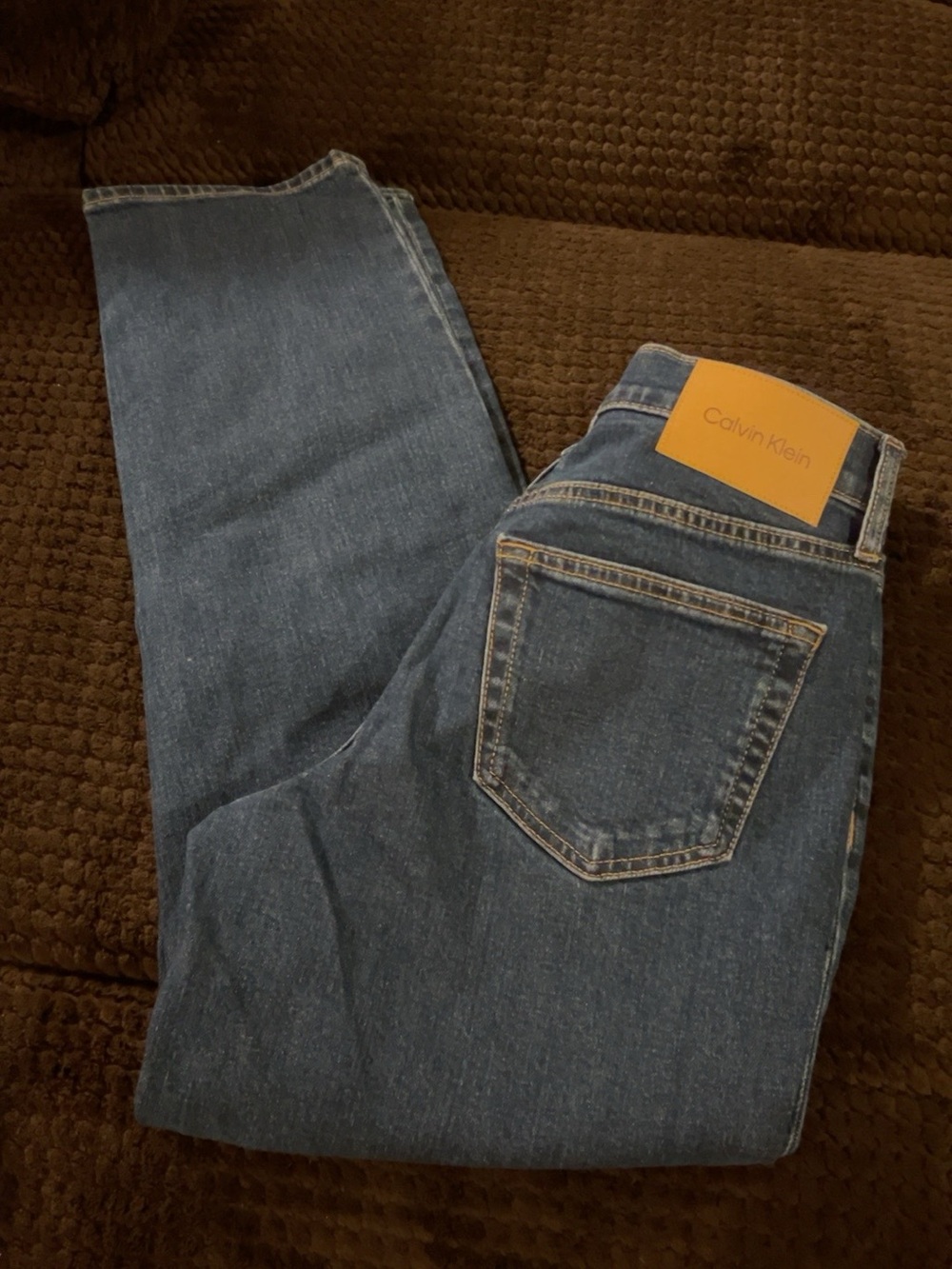 Calvin Klein Original Straight Jeans Women’s 26 Medium Wash Stretch Denim